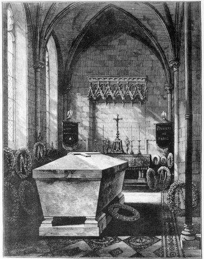 La capilla mortuoria en la iglesia de Santa María, Chislehurst, que alberga la tumba del emperador Napoleón III y su hijo, el príncipe imperial de English School